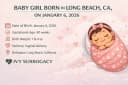 Baby girl born in Long Beach